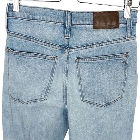 Madewell 24T The Tall High-Rise Slim Crop Boyjean Light Dumas Wash Ripped MC599 - Picture 9 of 12